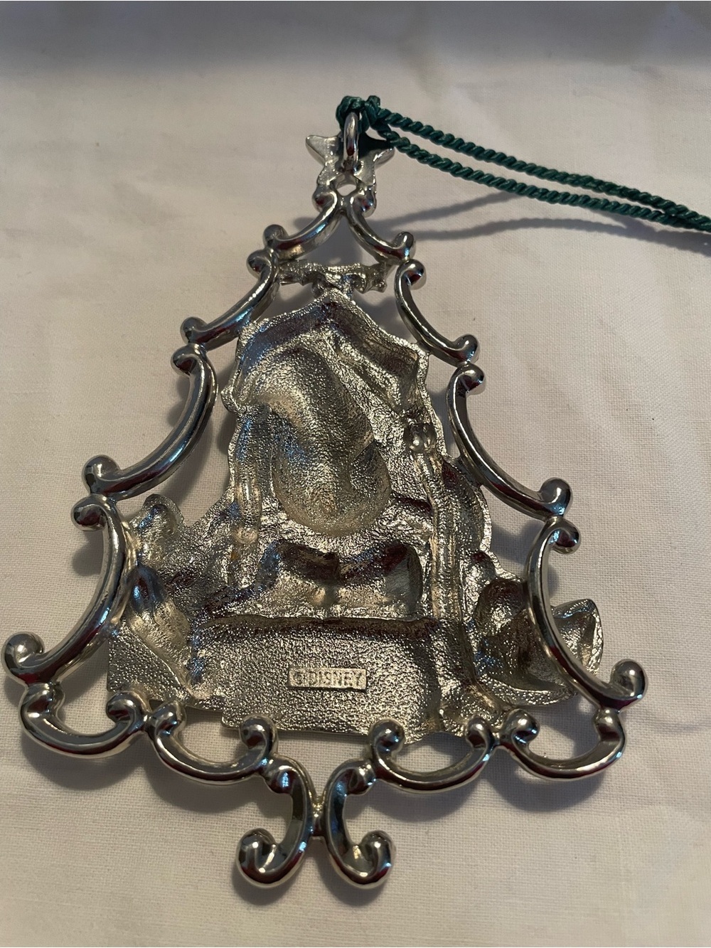 NWOT SilverTone Disney Eeyore Ornament - Holiday Tree Design - Picture 6 of 7